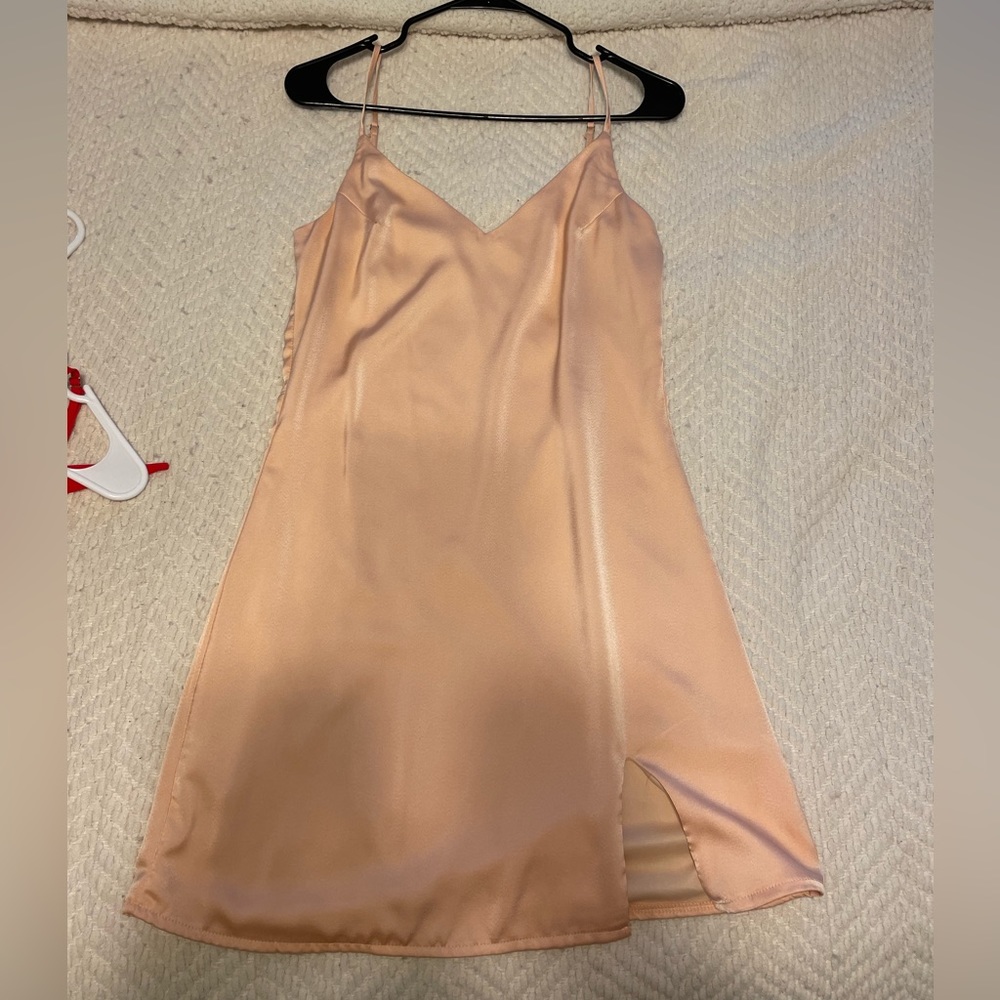 Dry Goods, Blush, Satin Slip Dress